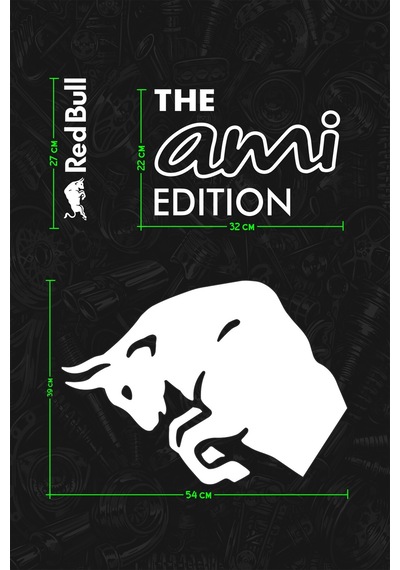 Red Bull Ami Edıtıon Sticker - Yan Gövde Kaplama Seti Turuncu - 864812030