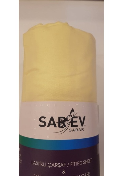 Sarev Tek Kişilik Fitted Lastikli Çarşaf 100X200 Cm Sarı V73