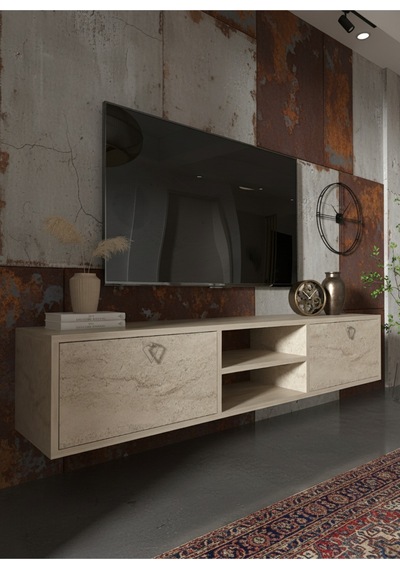 Resital Tv Ünitesi S1830-8 Traverten Traverten