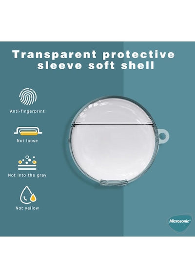 Microsonic Huawei FreeBuds 4 Kılıf Transparent Clear Soft