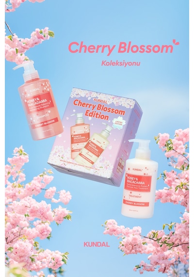 Kundal Honey & Macadamia Nature Shampoo+treatment-cherry Blossom Edition