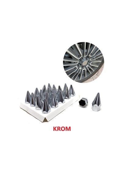 Sivri Mermi Bijon Kapağı Sökme Aparatlı 20 Li 17 Mm-19 Mm Krom 19 Mm
