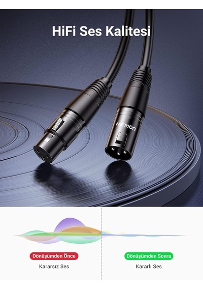 Xlr Kablo Erkek - Dişi Mikrofon Kablosu 2m