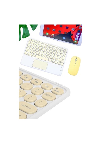 Touchpad Tüm Cihazlara Uyumlu Bluetooth Klavye Touchpad Slim Kablosuz Wifi Q Klavye Mh-hs9491-5901