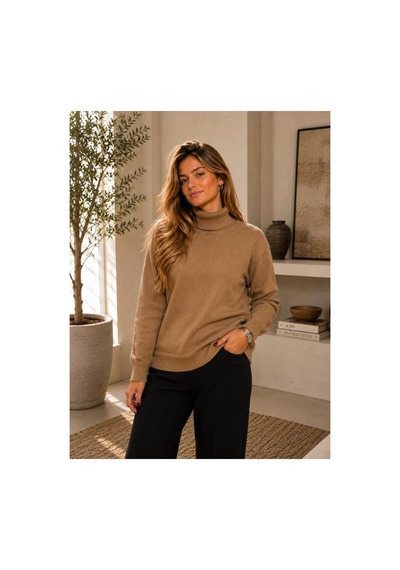 Hira Life Fashion Sfg Life Moda Kadın Balıkçı Yaka Tüylü Şardonlu Oversize Kazak Vizon Vizon Hira Life Fashion Sfg Life Moda Kadın Balıkçı Yaka Tüylü Şardonlu Oversize Kazak Vizon Vizon