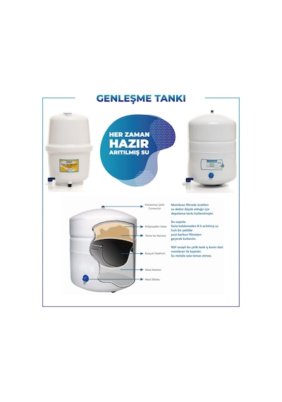 Su Artıma Cihazı 2.2 Galon Metal Tank 8 Litre