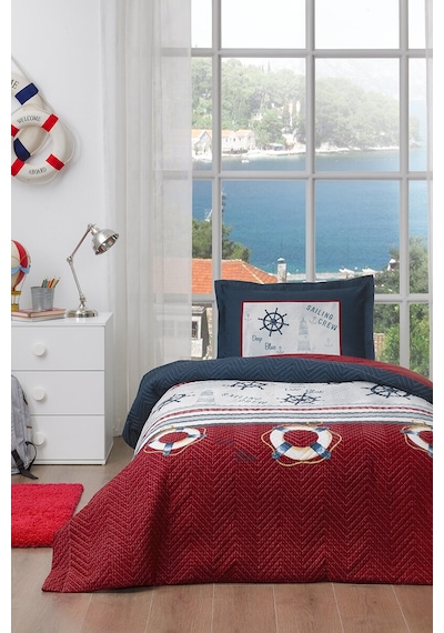 Özdilek  Deep Blue Tek Kişilik Kapitone Nevresim Takımı