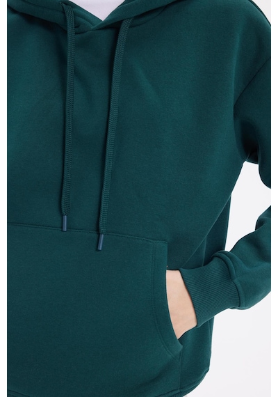 Tudors Kadın Oversize Geniş Kesim Pamuklu Yumuşak Dokulu İçi Polarlı Basic Yeşil Kapüşonlu Sweatshirt-42093 Yeşil2 Tudors Kadın Oversize Geniş Kesim Pamuklu Yumuşak Dokulu İçi Polarlı Basic Yeşil Kapüşonlu Sweatshirt-42093 Yeşil2