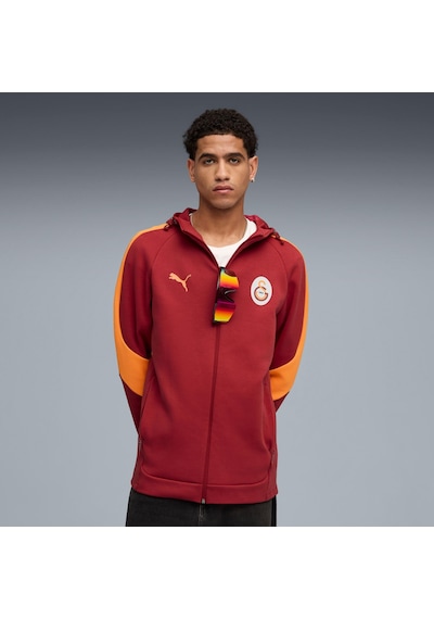 Puma Galatasaray Evostrıpe Erkek Kapüşonlu Ceket 782902 01 Kırmızı