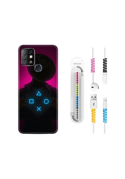 Infinix Hot 8 Kılıf Kablo Koruyuculu Xoxo 1849