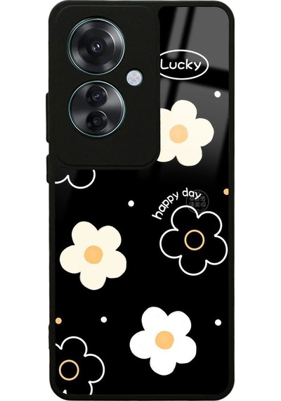 Oppo Reno 11f 5g Lucky Happy Day Tasarımlı Glossy Telefon Kılıfı Çok Renkli