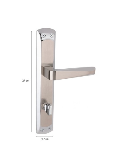 Arpat Rosa Grand Lüx Alüminyum Kapı Kolu Krom Saten Wc