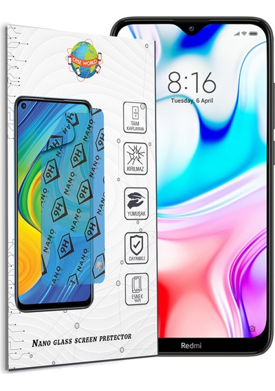 Xiaomi Redmi 8 Nano Ekran Koruyucu Kırılmaz Esnek Cam