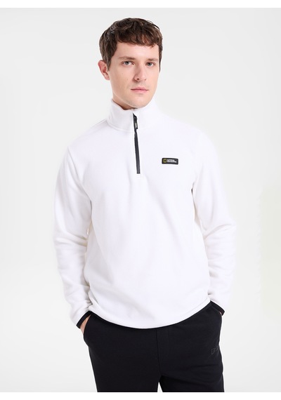 National Geographic Ekru Erkek Polar Sweatshırt N6wm-swt4050