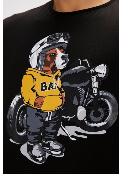 Bad Bear Fave Erkek T-shirt-28345-siyah Siyah