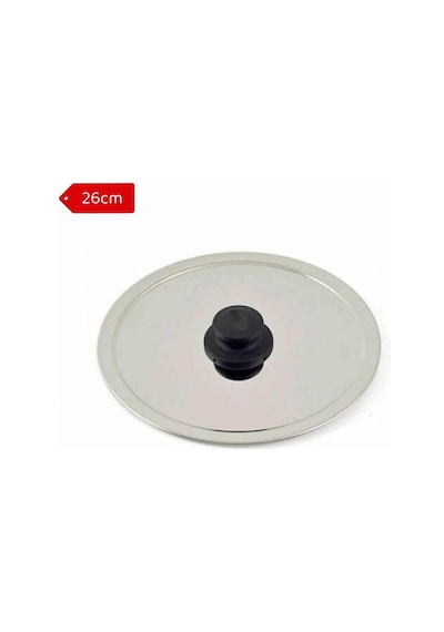 26cm Balık Tavası Kapağı, Paslanmaz Çelik, Kalın Metal Parlak Tava Kapağı, Tencere Tava Uyumlu Diğer