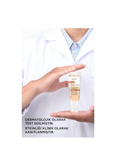 Sun Care Lekeye Eğilimli  Ciltler Renkli Spf 50 Güneş Kremi 50 ml Tinted Arbutin, Kolajen, Hyaluronik