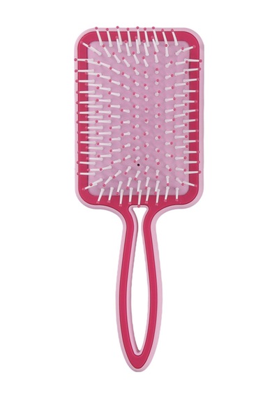 Beauty Pro Puf Açma Tarama Saç Fırçası - Geniş Yüzey Soft Touch Hava Yastıklı Puf Saç Fırçası Pembe