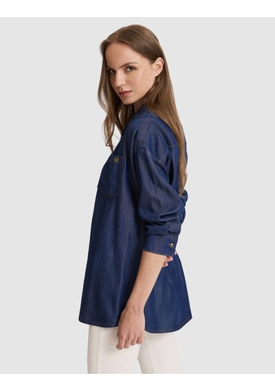 Pierre Cardin Kadın Koyu Mavi Gömlek Jean 50325403-vr032