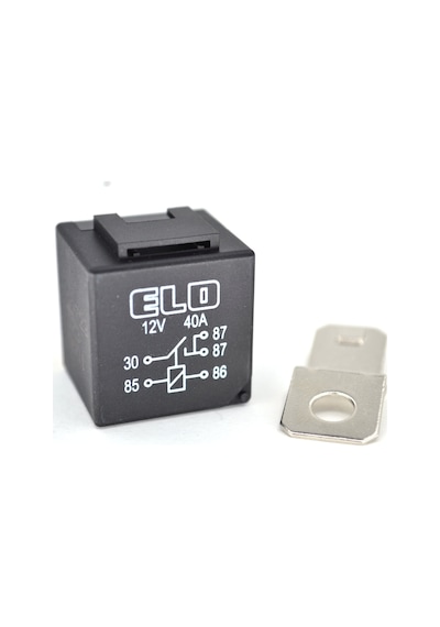 12V 40A Mini Röle 5 Fişli Su Geçirmez Tek Platin Çift 87 Bacak 710140203