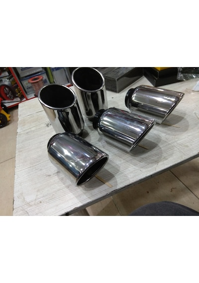Egzoz Ucu Dışı Paslanmaz Krom 8 Cm 15cm