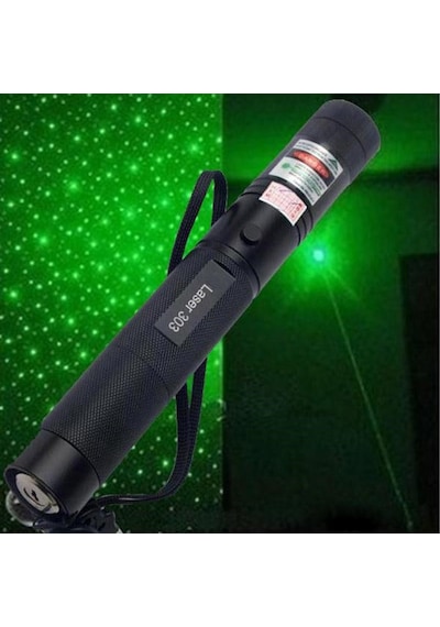 Kalem Lazer Sunum Lazeri Yeşil Lazer Pointer Şarjlı Kilitli Kutul Yeşil