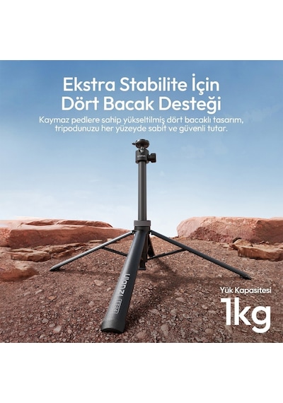 Ulanzi Tt24 Cka 146cm Selfie Stick Tripod Kamera Ve Telefon Uyumlu - S044a