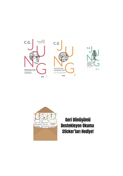 Jung Konuşuyor + Dönüşüm Sembolleri + Nietzsche'nin Zerdüşt'ü Üzerine Seminerler Ciltli + Okuma Sticker'ları