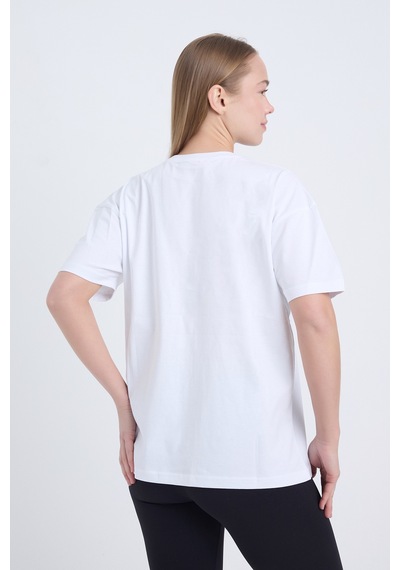 Velvoria Unisex Oversize Beyaz Dude T-shirt