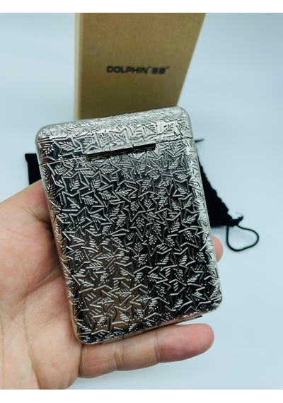 İşlemeli Metal Tabaka Silver Retro Tasarım Lüks Kalite 18'lı Kılıf