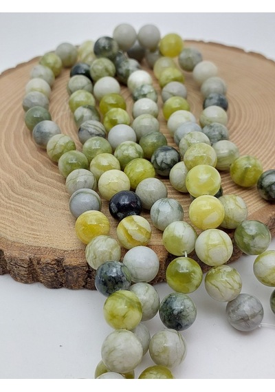 Peridot Zebercet Taşı Nane Yeşili Dizi 10mm 62264 Çok REnkli