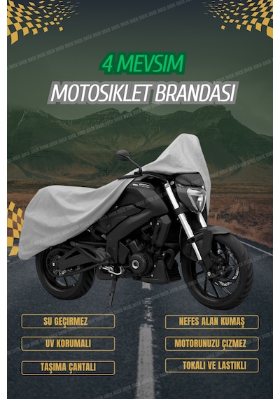 Gri Arora Fırtına 50motosiklet Brandası 4mevsim