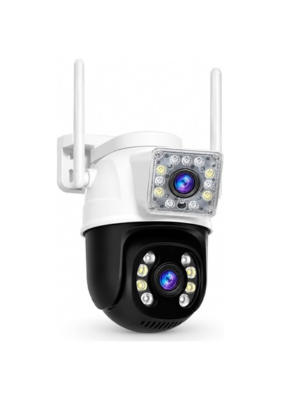 6mp Dual Lens Wifi Akıllı Güvenlik Kamerası, 360 Hareketli Dış Mekan Ip Kamera, Ethernet Wifi Bağlantılı Beya