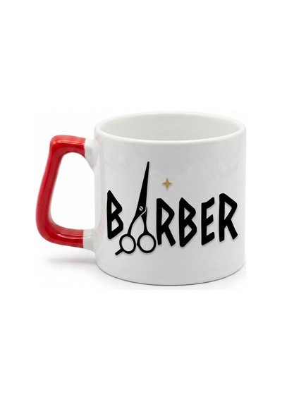 Barber Yazılı Berberlere Hediyelik Baskılı Seramik Hediye Kupa Bardak Çok Renkli