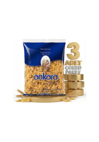 Ankara Fiyonk Makarna 3x500 Gr