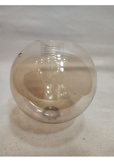 G.9 Ampule Göre,glob Avize Camı.bal Renkte Çapı:10.00 Cm Küre.kendinden Dişli