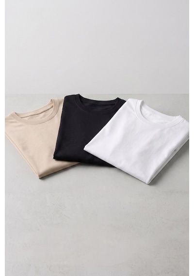 Kiagu Kız Erkek Çocuk Basic Tişört 3'lü Set Pamuklu Kısa Kollu Çocuk Tişört 2-13 Yaş T-shirt 3'lü Set7 Kiagu Kız Erkek Çocuk Basic Tişört 3'lü Set Pamuklu Kısa Kollu Çocuk Tişört 2-13 Yaş T-shirt 3'lü Set7