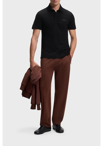 Boss % 100 Pamuk Regular Fit Düğmeli Polo Erkek Polo 50565174 001 Siyah