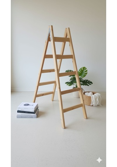 5 Basamaklı Ahşap Merdiven Standart Model