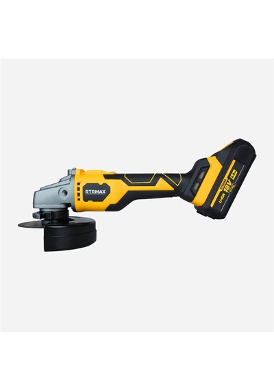 Kömürsüz Akülü Avuç Taşlama 115mm 18v 10.000rpm 2x4.0 Ah Plus Akü Hızlı Şarj Rtrmax X-lıon - Rtx3060