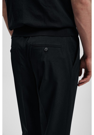 Lufian Nalon Smart Erkek Chino Pantolon Slim Fit Siyah Siyah 111190365100100