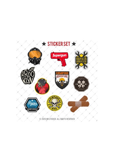 Bdls24 Küçük Boy 10lu Sticker Seti