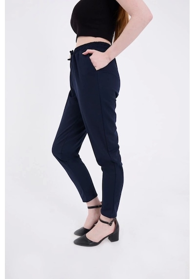 Defymoda Tam Kalıp Basic Eşofman Pantolon - Lacivert Lacivert