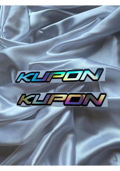Kupon Hologram Sticker 2 Adet Oto Moto Aksesuar