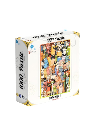 1000 Parça Puzzle Miyav Mahalle