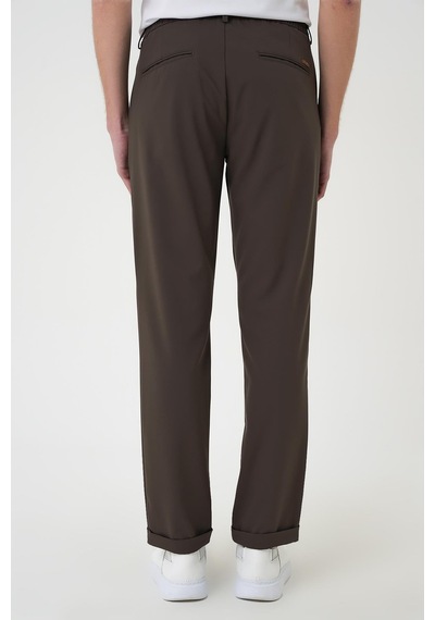Efor Comfort Fit Beli Lastikli Toprak Jogger Pantolon P 1185 TOPRAK