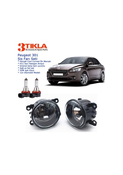 Peugeot 301 Sis Farı Set Oem: 8200074008