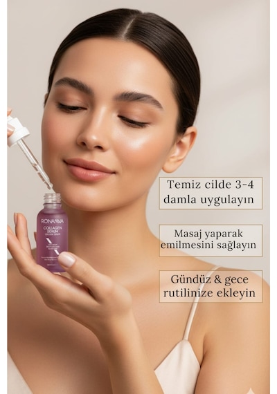 Ronanna Kolajen Serum Cilt Sıkılaştırıcı Kırışıklık Karşıtı Anti Aging Yoğun Nemlendirici Yüz Serumu 30 Ml