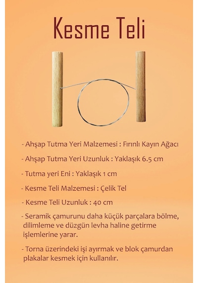 Beyaz Seramik Hamuru 2 Kg Kil Ebeşuar Seti 6x15 Ml Akrilik Set 100 Cc Vernik Ahşap Merdane Zımpara