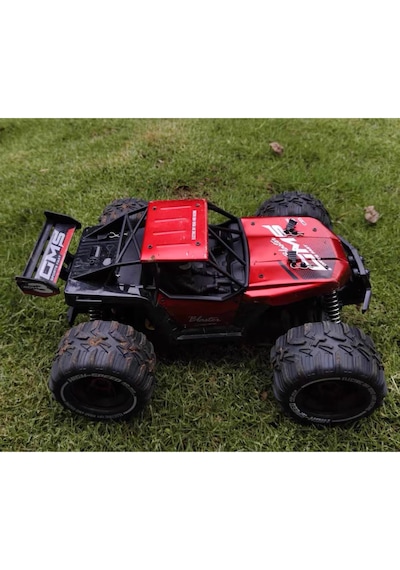 Oyuncak Uzaktan Kumandalı Metal Gövde 50 Km Hız Yapan 4x4 Off-road Arazi Aracı Şarjlı 1400 Mah Kırmızı